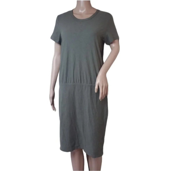 James Perse Stretch Jersey Blouson T-Shirt Dress 3 - Picture 1 of 5